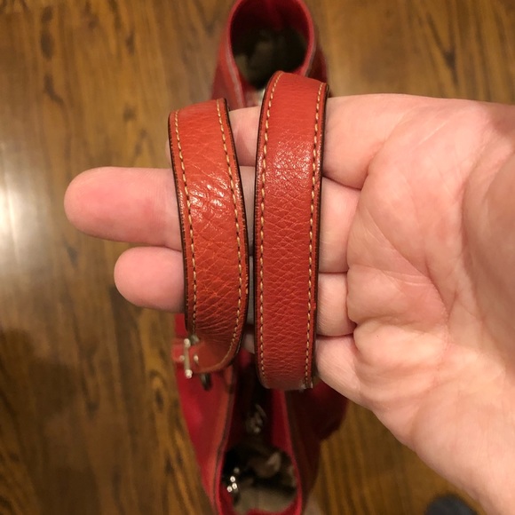 COACH Hampton Red Leather Gallery Tote Shoulder Bag Vintage RARE - Picture 9 of 9